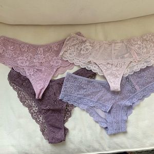 4 beautiful Victoria’s Secret Panties - Size M